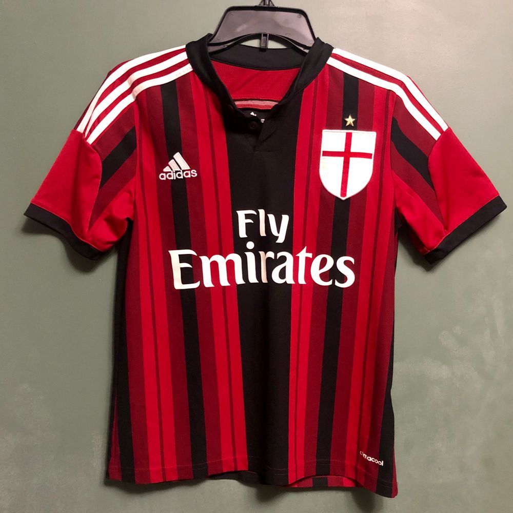 AC Milan Youth Home Jersey Large Authentic